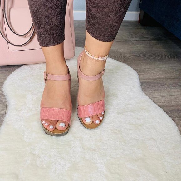 Women's Rose Platform Wedge Summer Casual Sandals - Picture 12 of 15